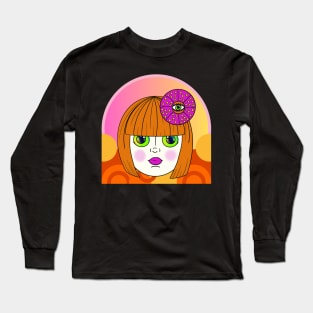 Yayoi Kusama Dollface Arch Long Sleeve T-Shirt